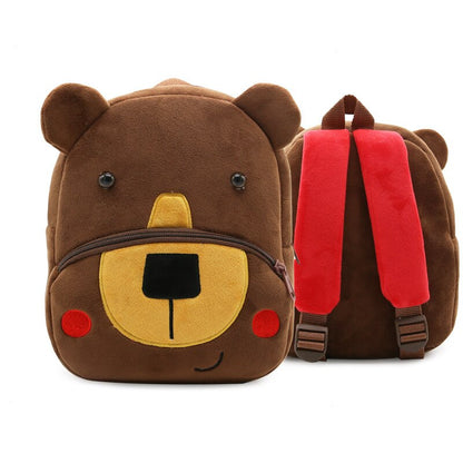 Cartoon Animal Lion Soft Plush Backpack