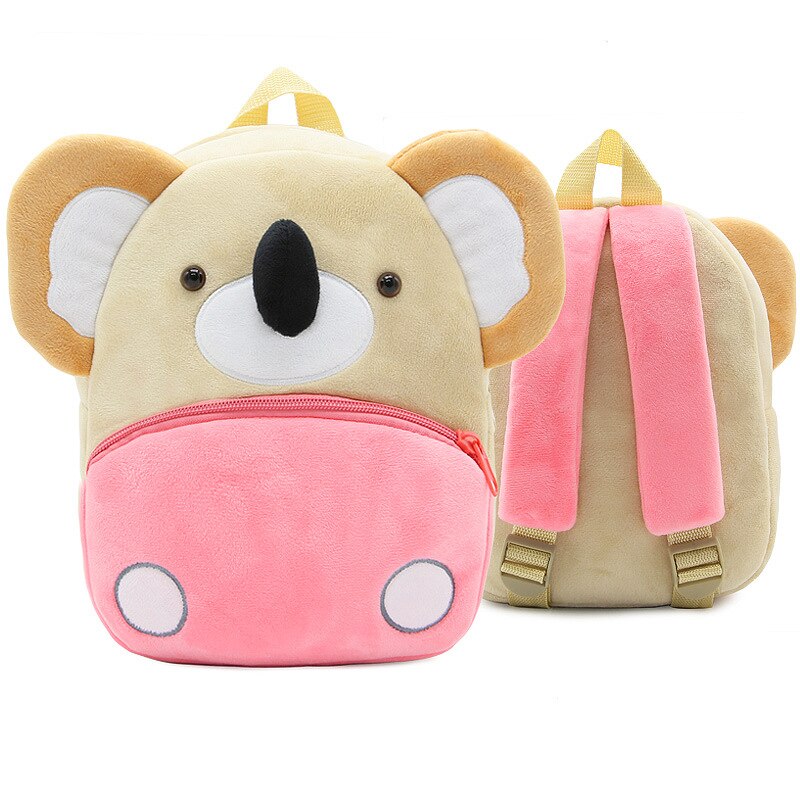 Cartoon Animal Lion Soft Plush Backpack