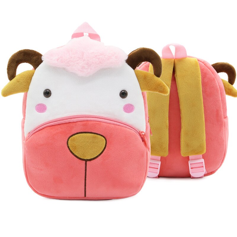 Cartoon Animal Lion Soft Plush Backpack