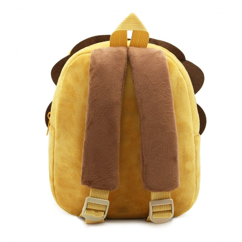 Cartoon Animal Lion Soft Plush Backpack