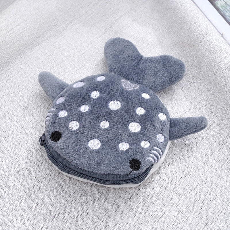 Cute Plush Whale Shark Coin Purse