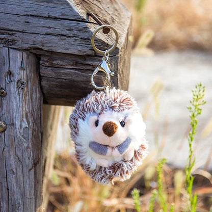 Hedgehog Keychain Plush Keyring