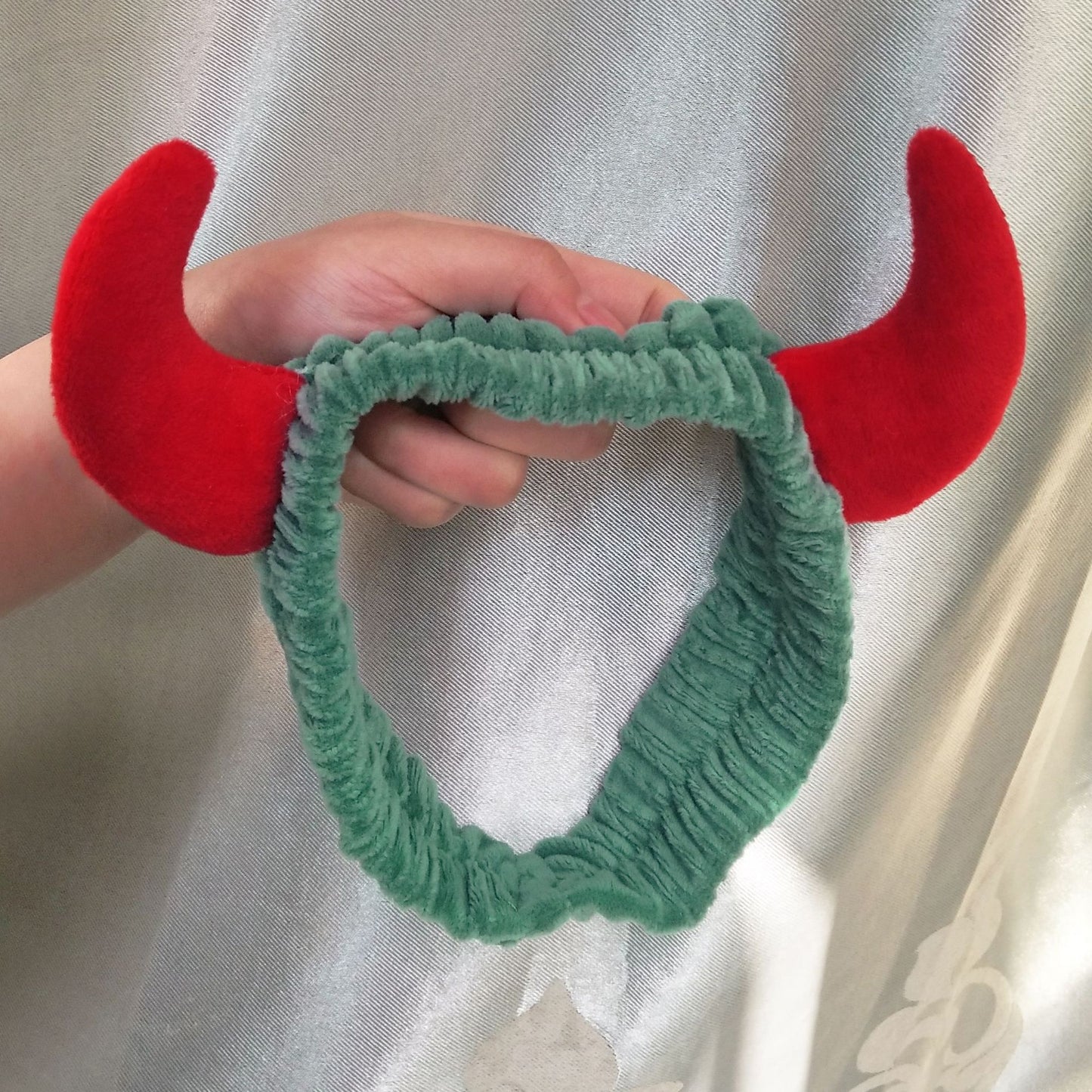 Plush Headband With Horns
