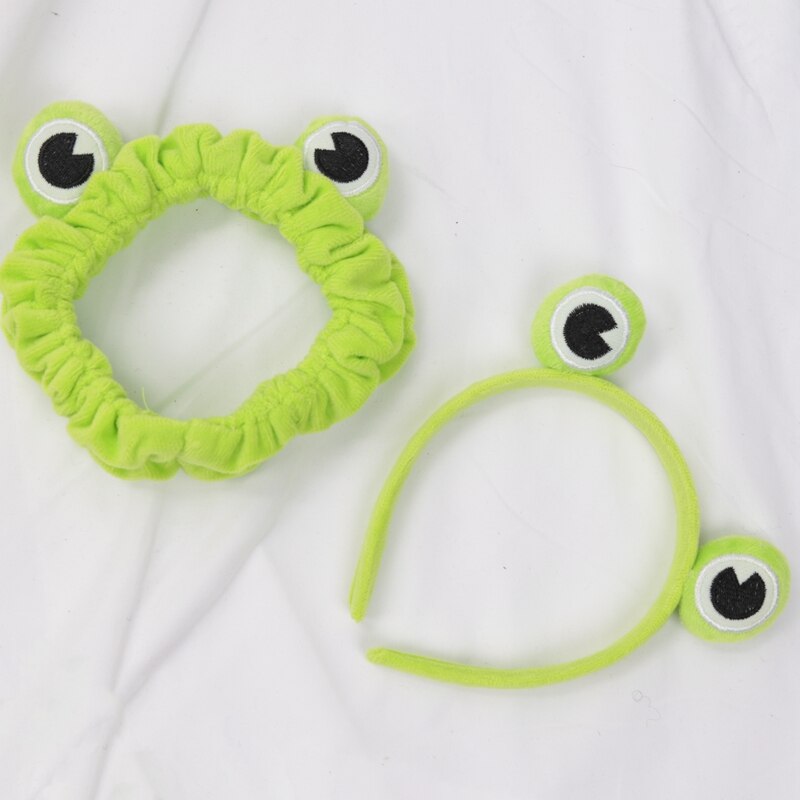 Kawaii Green Plush Frog Hairbands