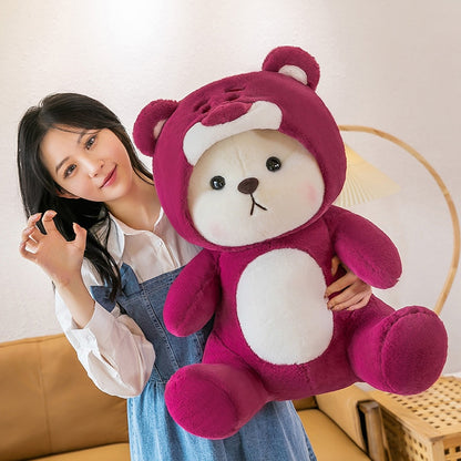 Cosplay Teddy Bear Toys To Strawberry Bear