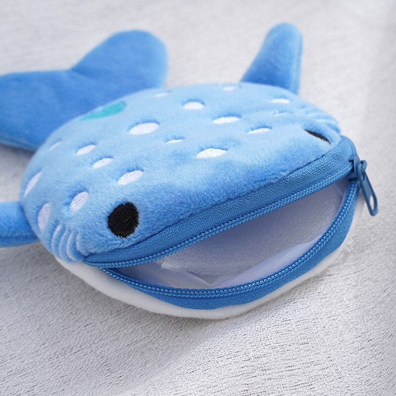 Cute Plush Whale Shark Coin Purse