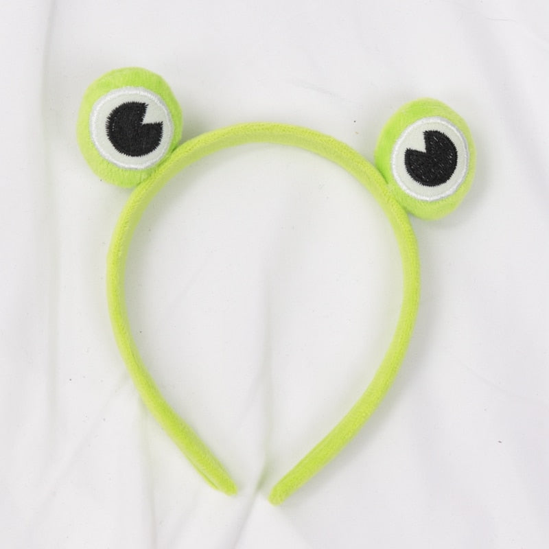 Kawaii Green Plush Frog Hairbands