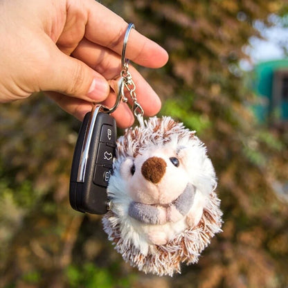 Hedgehog Keychain Plush Keyring