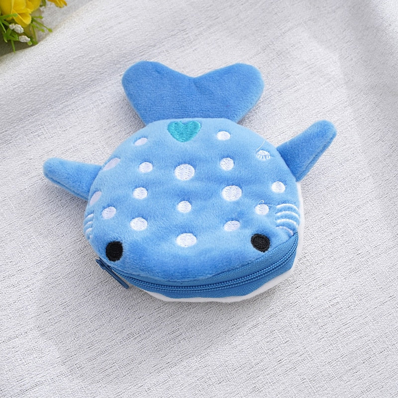 Cute Plush Whale Shark Coin Purse