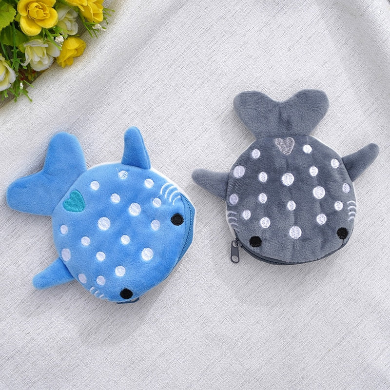 Cute Plush Whale Shark Coin Purse