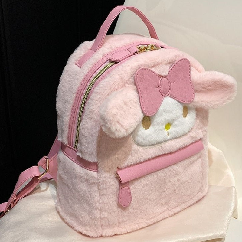 Melody Cinnamoroll Plush Pink Backpacks