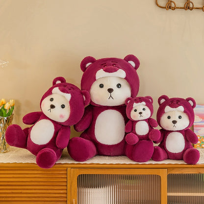 Cosplay Teddy Bear Toys To Strawberry Bear